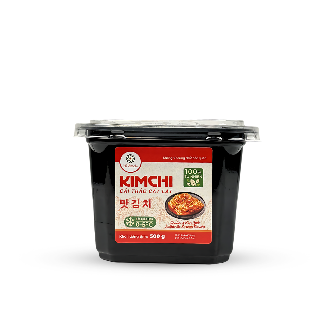 Kimchi cải thảo cắt lát 500g hộp vuông