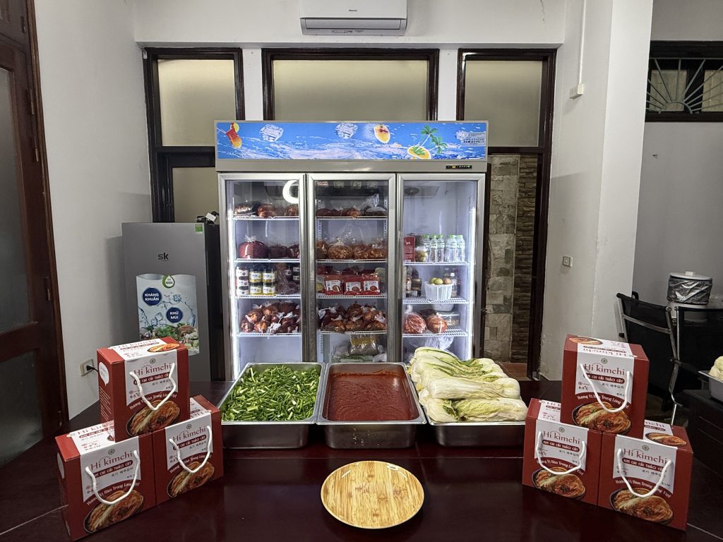 Nguyên liệu làm kim chi Hàn Quốc tại nhà.